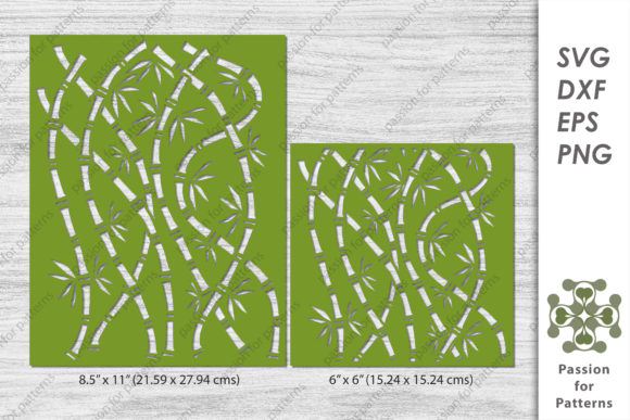 Bamboo Stencil Cutting File for Graphics and Illustrations
