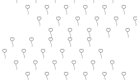 Black and White Hearts Graphics for Website and Editorial Design