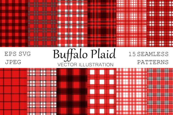 Buffalo Plaid Graphics for Crafting and Handmade Design