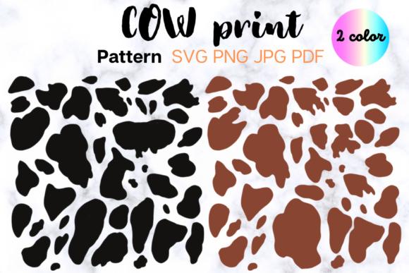 Cow Print Pattern for Graphics and Local Branding
