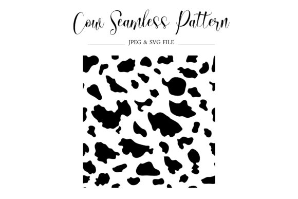 Cow Seamless Pattern Graphics for Handmade Creations