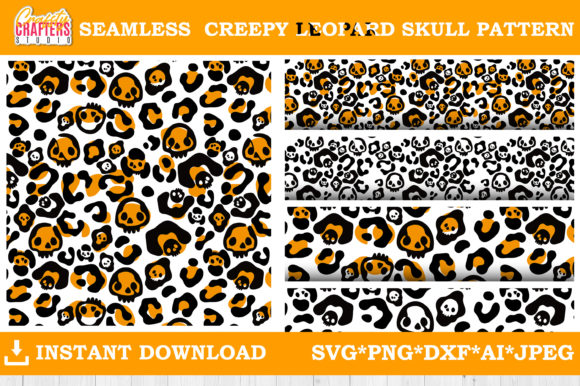 Creepy Leopard Skull Graphics for Local Business Branding