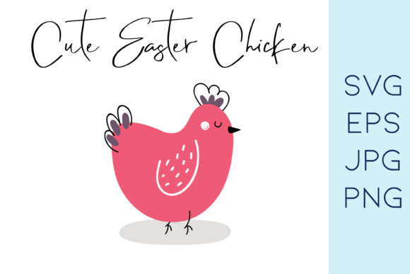 Easter Chicken Chick Rooster Graphics for Content Publishing