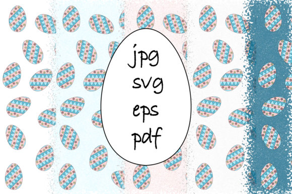 Easter Eggs Pattern - 5 Pack Graphics