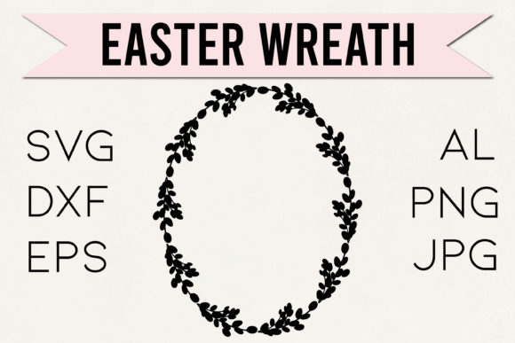 Easter Monogram Wreath: A Versatile Graphic for Seasonal Content