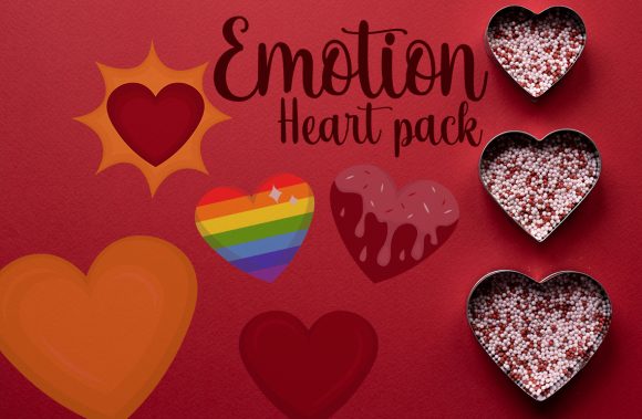 Emotion Heart Pack: A Graphic Design Asset for Illustrative Web Content