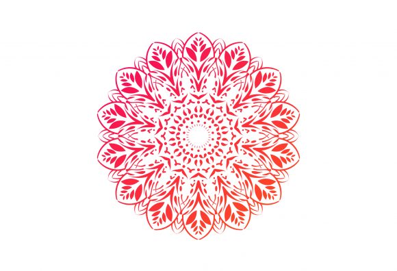 Mandala on Isolated Background - Graphics for Crafts