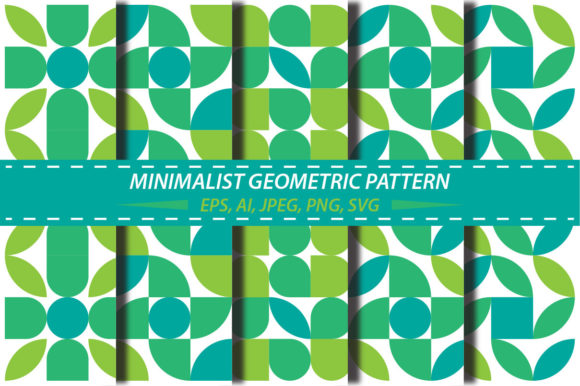 Minimalist Geometric Green Pattern Review