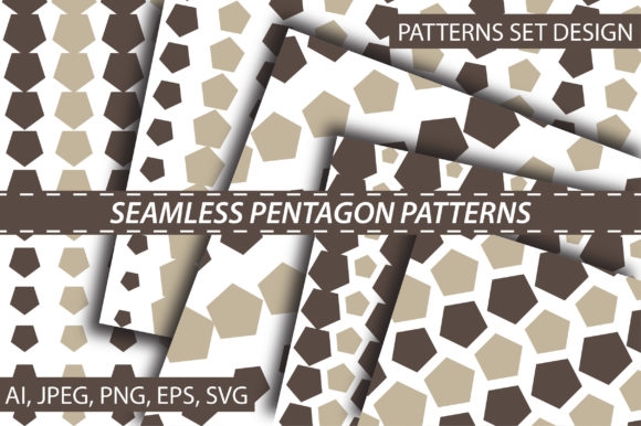 Seamless Pentagon Pattern for Graphics and Patterns
