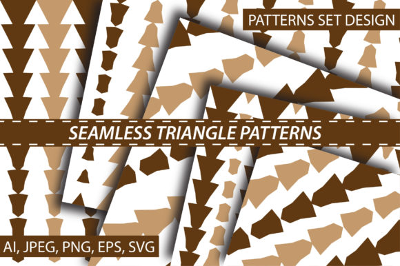 Seamless Triangle Pattern for Graphics and Patterns